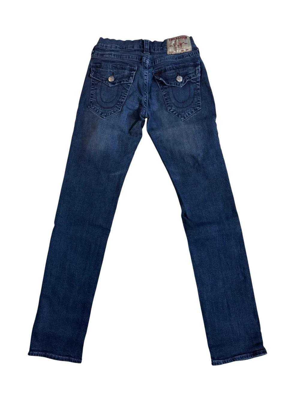 True Religion Geno Slim Dark Wash Straight Jeans